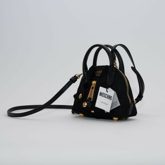 AW17 Black Bomber Jacket Gold HardwareMini Handbag - Picture 4 of 4